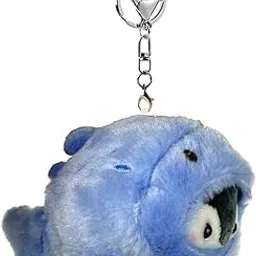 Penguin Keychain, Cute Plush Keychain for Kids and Women, Soft Blue Penguin Bag Charm for Backpacks and Car Keys, Adorable Gift for Special Occasions-image-6