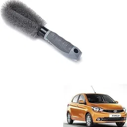 Kozdiko Car Alloy Wheel Brush Hub Clean Wash Useful Rim Brush for Tata Tiago-picture-14