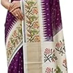 rajmala fashion RAJMALA Luxurious Women's Classic ikkat Silk Saree with Beautiful Design Zari Border With Chit pallu-picture-11