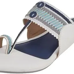 mochi Women Synthetic Leather Flat Kolhapuri Chappal-picture-31