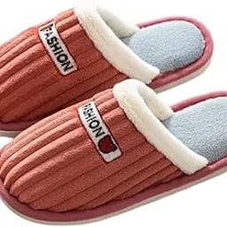 Winter Slippers for Women and Men Stylish Casual Flats Home Footwear Flip Flops Slides Non-Slip Soft Sole Fur Sandal-picture-47
