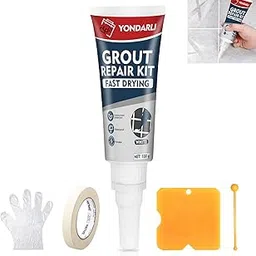 Tile Grout Repair Kit, 1 Pcs Grout Filler for Shower Caulk, Fast Drying Grout Sealer for Bathroom Kitchen Floor Tile, Grout Pen Paint White, 3.5oz-picture-31