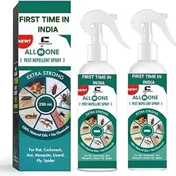 Pest Repellent Control Spray For Home | Ant, Cockroach, Rat, Lizard, Bedbugs, Spider | Snake | 100% Natural No Kill Just Repel Easy To Use Non Toxic | Al;l In One (250Ml) (Pack of 2)-image-12