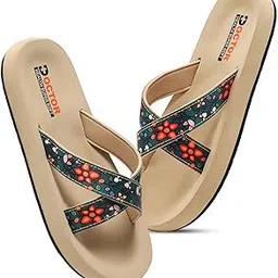 doctor health super soft Women's Classic Ultra Soft Beige Flip Flops with Cushion Footbed for Adult | Comfortable & Light Weight | Stylish & Anti-Skid | Waterproof & Everyday Slip-on for Ladies-picture-18