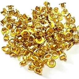 Metal Eyelets/Grommets in Golden Color - 5mm Size (Pack of 200pieces)-picture-31