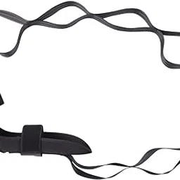 JAZZY PEARLS® Foot and Calf Stretcher 7 Loops Yoga Stretching Strap for Thigh Leg Ligament Black-Sporting Goods-Fitness, Running & Yoga-Yoga & Pilates-Yoga Straps-1 Yoga Stretching Strap-image-91