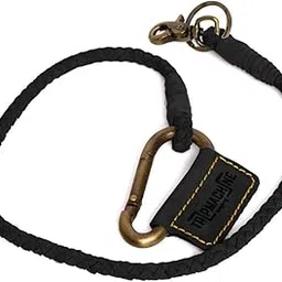 trip machine company Motorcycle Leather Braided Keychain (Black)-picture-28