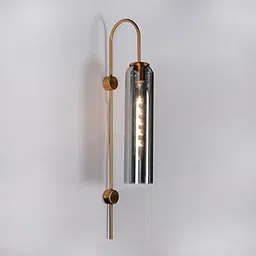 Harold Electricals Antique Indoor Wall Sconce | Manere Smoke Black Glass Wall Light for Living Room, Bedroom, Dining Area, Café, Bar, Restaurant & Home Décor - (Golden, Metal) Bulb Included-picture-26