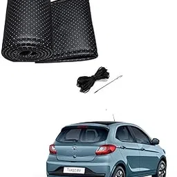KOZDIKO Black Leatherite Steering Wheel Cover Stitchable for Tata Tiago EV-image-6