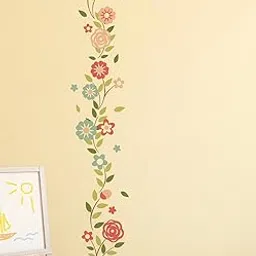 Wallstick ' Cute Wall Flowers' Wallsticker (Vinyl 120cm x 25 cm)-picture-10