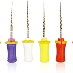 NAPPLEDENT Gold Hand Protaper Files SX-F3# 21mm | ISO Color Coded Handles | Apical Taper | Flute Design-picture-48