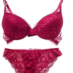 Women's Double Heavy Padded Honeymoon Push Up Bra Panty Bridal Lingerie-picture-13