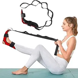 JZS Leg Stretcher Belt, Foot Stretcher Stretch Strap for Plantar Fasciitis, Heel Spurs, Foot Drop, Achilles Tendonitis Hamstring Yoga Stretch Strap Physical Therapy Stretch Assist (Pink)-picture-60