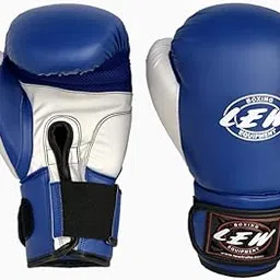 LEW Blue Pre Molded Boxing Competition| Training| MMA| Kickboxing | Muay Thai Gloves for Bags & Training Fight Boxing Gloves-picture-14