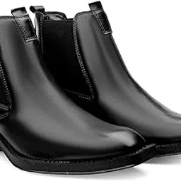 bxxy Men's 2 Inch Heel Height Increasing Faux Leather Material With Casual Formal Slipon Chelsea Boot.-picture-10