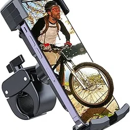 Motorcycle Phone Mount, Bike Phone Holder with Wind Anti-Shake Bicycle Scooter Phone Mount-picture-25