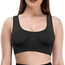 SHINOWHITE Curvette Zipped Sports Bra - Medium to High Impact - 4 Way Stretch - Sturdy and Cute - with Removable Pads Multicolor-picture-18
