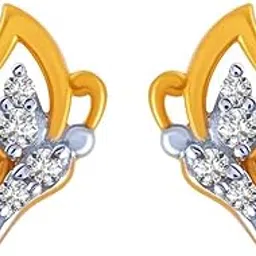 p.c. chandra jewellers P.C Chandra Jewellers 14KT (585) BIS Hallmark Yellow Gold Butterfly Stud Earrings For Women - 0.47 Grams-picture-21