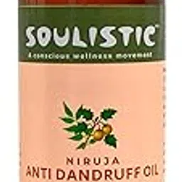 Soulistic NIRUJA Anti Dandruff Hair Oil | Cold Pressed Coconut Oil with Ayurvedic herbs Kateri & Neem | Controls Dandruff & Repairs Scalp & New Hair Growth | 100% Pure & Natural | 100ml-picture-35