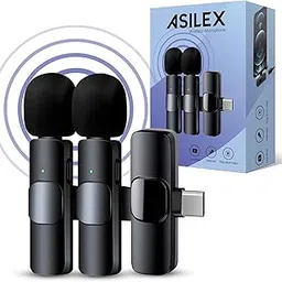 Wireless Lavalier Microphone for Type-C Phone, 2 PCS Mini Wireless Microphones for Professional Video Recording-picture-50