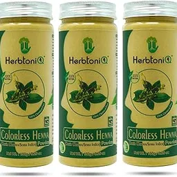 HerbtoniQ 100% Natural Colorless Henna Powder For Dandruff, Hair-Fall, Hair Care regimens, Hair Treatment Pack 450gm(Pack of 3)-image-22