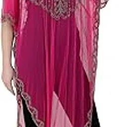 Transparent Hand Embroidered Sundress – Handmade Net Poncho Shrug Wedding, Beach & Party Evening Cocktail Style Wear One Size Fits All M L XL XXL 3XL-image-20