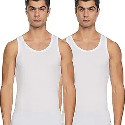 u.s. polo assn. Men's Regular Fit Round Neck Solid Cotton I642 Vests - Pack of 2-picture-41