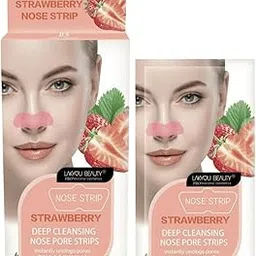 Lakyou Beauty Strawberry Nose Pore Strips, 10 Strips | Instantly Removes Blackheads & Unclogs Pores | Deep Cleansing | Easy-to-Use | For All Skin Types-picture-14