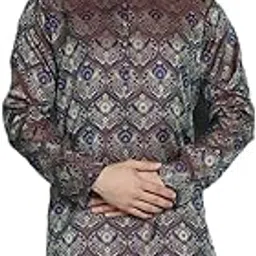 jompers Men's Silk Blend Straight Fit Straight Kurta-picture-41