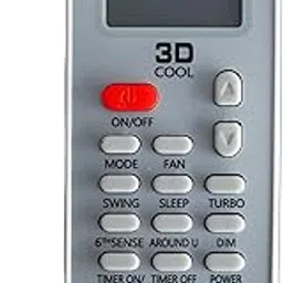 Electronic Spices AC-129 Remote Control Compatible for Whirlpool 3D Cool AC-image-84