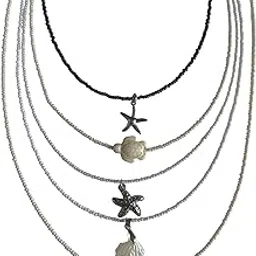 beaded jewels Elegant White Turtle Pendant Necklace with Delicate Beads – Minimalist Ocean-Inspired Jewelry Ideal for Everyday Wear or Gift Giving-picture-25