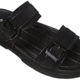 MAMU'S METRO MIRACLE Comfort Slide Sandals, Fancy Slipper, Adjustable Double Strap, Indoor Outdoor Casual Slippers (7055) image 1