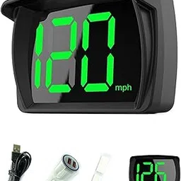 GPS Speedometer HUD, Upgraded LED Large Font Digital Head-Up Display with MPH, Compass Direction, for All Vehicles,Motorcycles,Bicycles - Plug & Play with USB Cable & Car Charger Adapter-picture-30