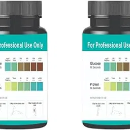 Dr. Manya Urine Test Strips for Glucose & Protein - Combo Pack of 2 Bottles (100 Strips Each) | Accurate Home Testing for Diabetes & Kidney Health | Easy Self-Check for Glucose & Protein Levels-picture-23