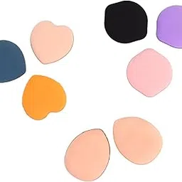 Warmix Mini Finger Makeup Powder Puff (Multicolour, 8 Pcs Set)-picture-19
