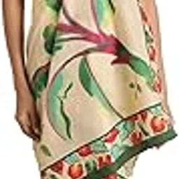 the print pickle Ivory Oasis Tropical Print Sarong | Resort wear | Beachwear | Coverup | Wrap around-picture-43