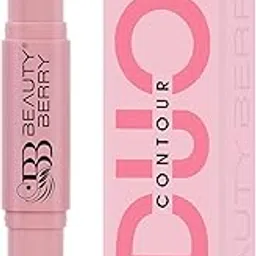 Beauty Berry Duo Contour and Highlighter Stick | Creamy Texture Lightweight & Easy to Blend Formula | Highly Pigmented Long Lasting Contour and Highlighter Stick Infused with Cocoa Butter (Shade - 03)-image-9