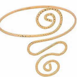 young & forever Gift for mom Diwali Gift Festive Collection Gold/Silver Egyptian Armband Cuff Jewelry Bracelet for Women-picture-28