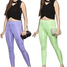 coppersmith Shimmer Leggings for Women Ankle Length image 1