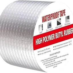 DIVSHANA Super Strong Adhesive Waterproof tape Permanent Repair Roof Water Leakage Solution Rubber Foil Suitable for Roof Leak, surface Crack, Window Sill Gap, Boat Sealing, Tank Leak (5CM*5M)-picture-16