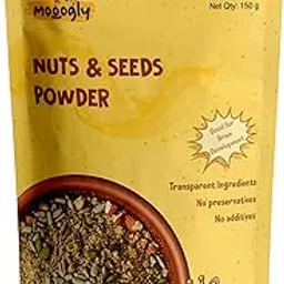 Mooogly Nuts & Seed Powder 150g – Omega-3 Rich, Protein-Packed Superfood Blend | Premium Vegan & Gluten-Free Nutrition | Healthy Breakfast Mix with Good Fats, Fiber & Natural Energy |Dry Fruit Powder-image-63