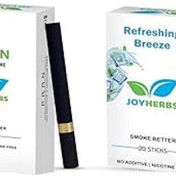 JOYHERBS Herbal Tobacco Free Nicotine Free Cigarettes (40 Sticks) Refreshing Breeze & PAAN Flavor | 100% Pure and GMO Free, Ayurvedic Product - Made In India-picture-22