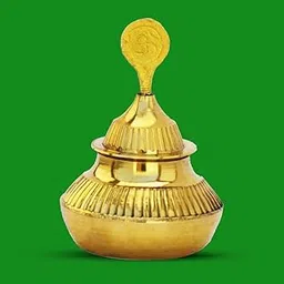 NEALEXKLUSIVE® Brass Round Sindoor Box with Omm Stick for All Hindu Girls and Married Female 2x2x3 inch-picture-36