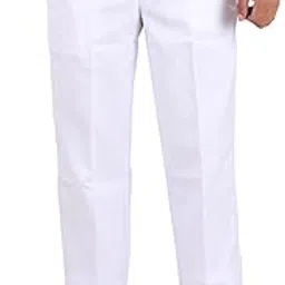 fabuniforms Men Regular Fit Professional Taxi, Chauffeur, Car Driver Trouser, Pant, Uniform, White-picture-26