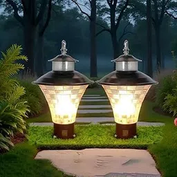 Lyse Decor Decorative Outdoor Gate Lights, Gate Lamps, Boundary Lamps, Compound gate Light, Wall Lamps, Pilllar Gate Light and Garden gate Lights (Pack of 2)-picture-23