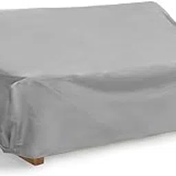 Formosa Covers | Oversized Patio Sofa Cover with Adjustable Peel and Secure Fastener Strips | Weatherproof, Protects Furniture | Extra Large for Couches up to 93" Long Reserve - Gray-picture-24