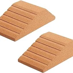 Merishopp Cork Squat Wedge Block Durable Trainer for Pilates Yoga Heel Elevated Squats 2pcs-image-25