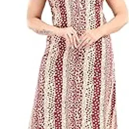 life-tale Women's Cotton Sleeveless Nighty(Multi Purpose Feeding+Regular) image 1