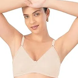 lovable Bra for Women's Cotton Non-Padded Seamless Brassiere Side Support Shaper Everyday Use T-Shirt Bra for Girls - Classic-picture-54