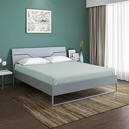 Nilkamal SLEEP Hybrid Wood and Metal Structure Grande King Size Bed, Lightweight and Portable (78 X 72, Grey)-image-21